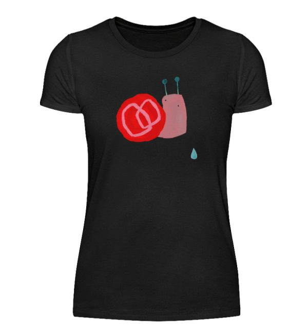 Schnecke mit Tropfen - Damenshirt-16