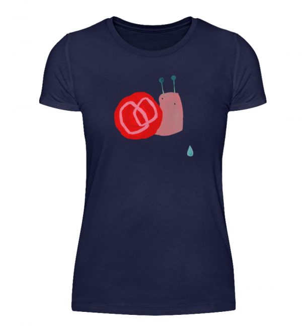 Schnecke mit Tropfen - Damenshirt-198