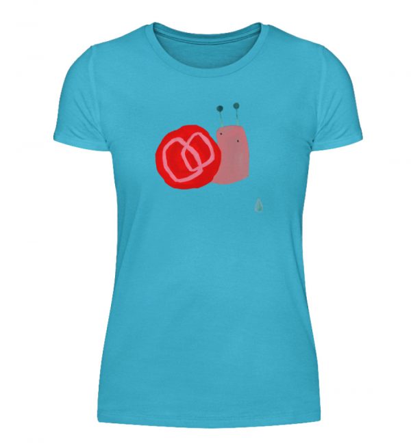 Schnecke mit Tropfen - Damenshirt-2462
