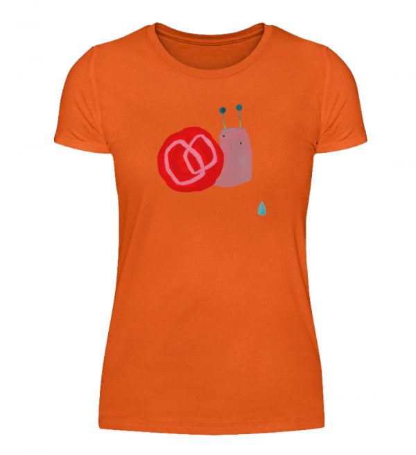 Schnecke mit Tropfen - Damenshirt-1692