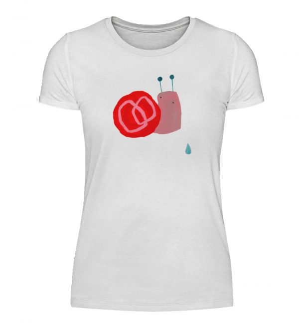 Schnecke mit Tropfen - Damenshirt-3