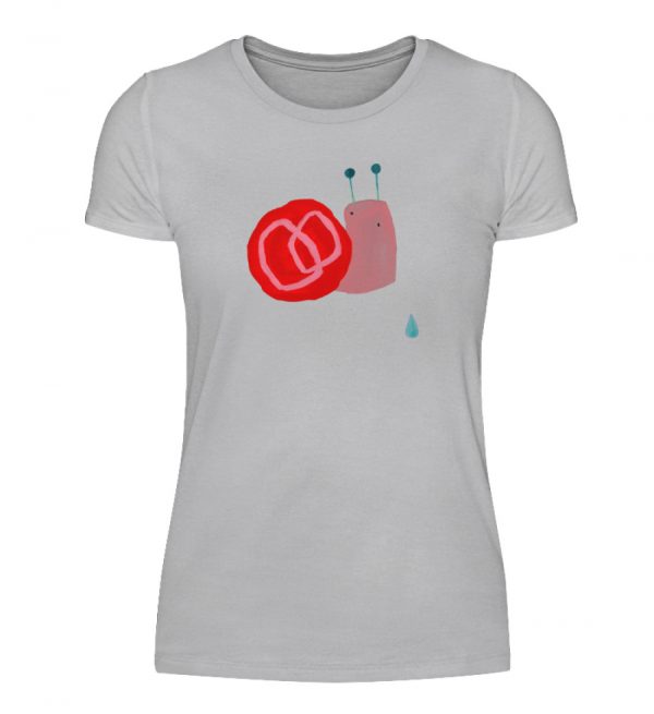 Schnecke mit Tropfen - Damenshirt-17