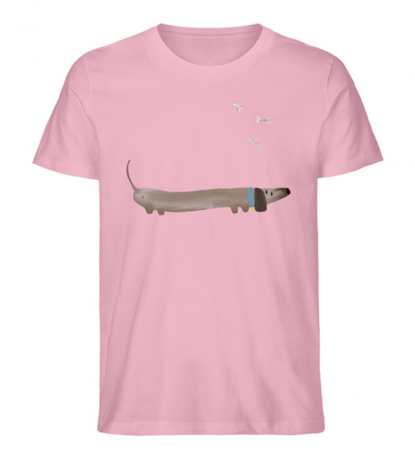 Dackel mit Knochen - Herren Organic Shirt-6883