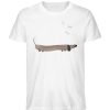 Dackel mit Knochen - Herren Organic Shirt-3