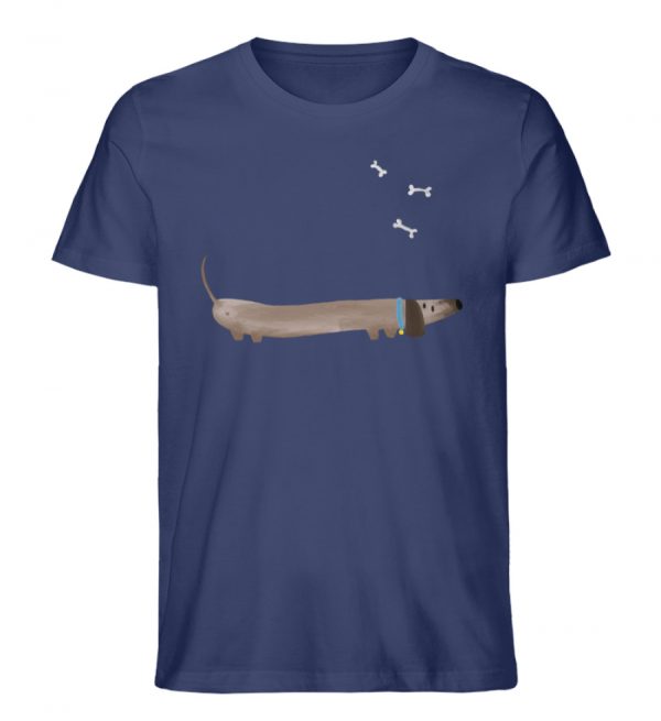 Dackel mit Knochen - Herren Organic Shirt-6057