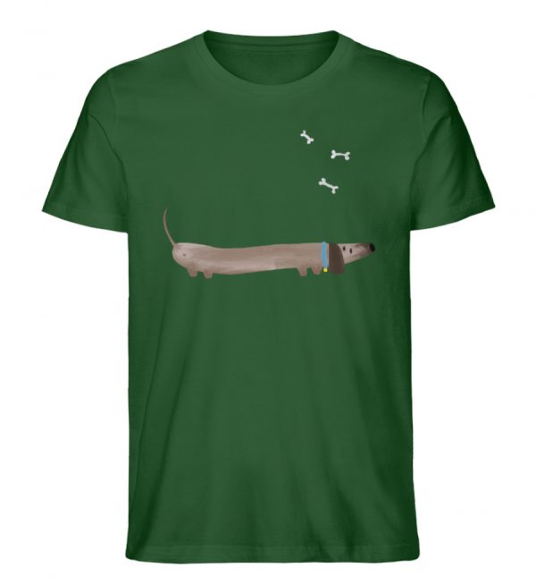 Dackel mit Knochen - Herren Organic Shirt-833