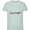 Dackel mit Knochen - Herren Organic Shirt-7033