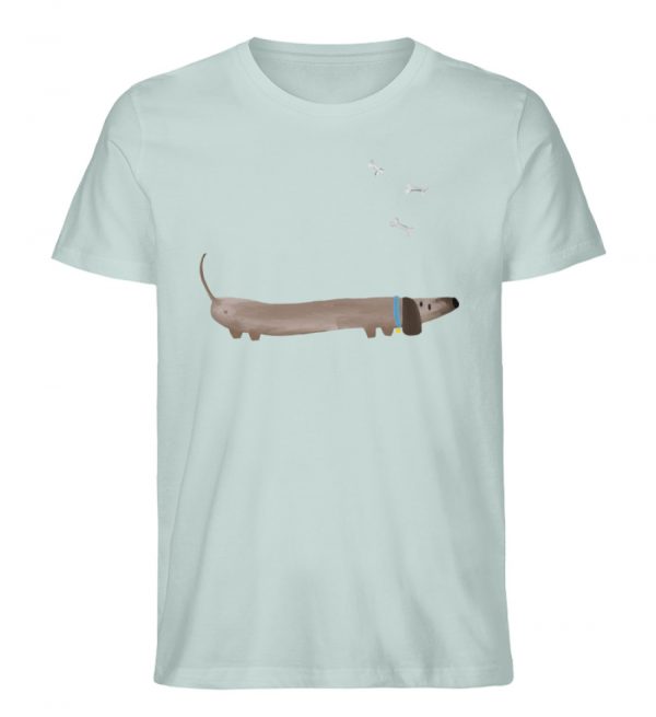 Dackel mit Knochen - Herren Organic Shirt-7033