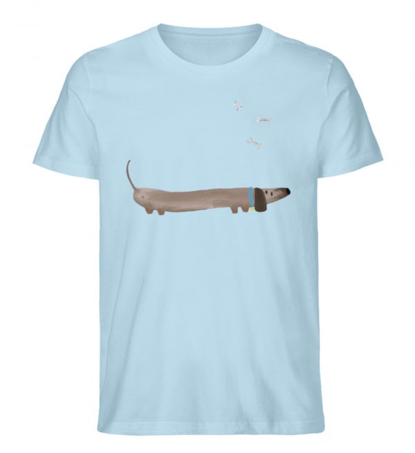 Dackel mit Knochen - Herren Organic Shirt-6967