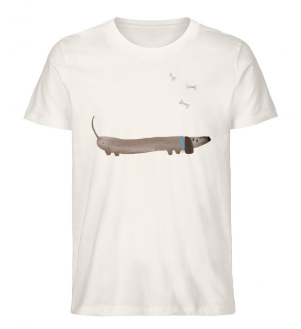 Dackel mit Knochen - Herren Organic Shirt-6968