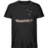 Dackel mit Knochen - Herren Organic Shirt-16
