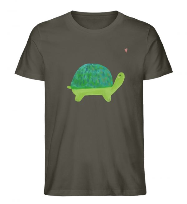 Schildkröte mit Herz - Herren Organic Shirt-7072