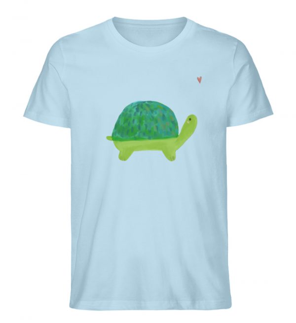 Schildkröte mit Herz - Herren Organic Shirt-6967