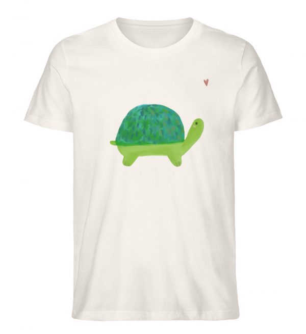 Schildkröte mit Herz - Herren Organic Shirt-6968