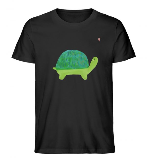 Schildkröte mit Herz - Herren Organic Shirt-16