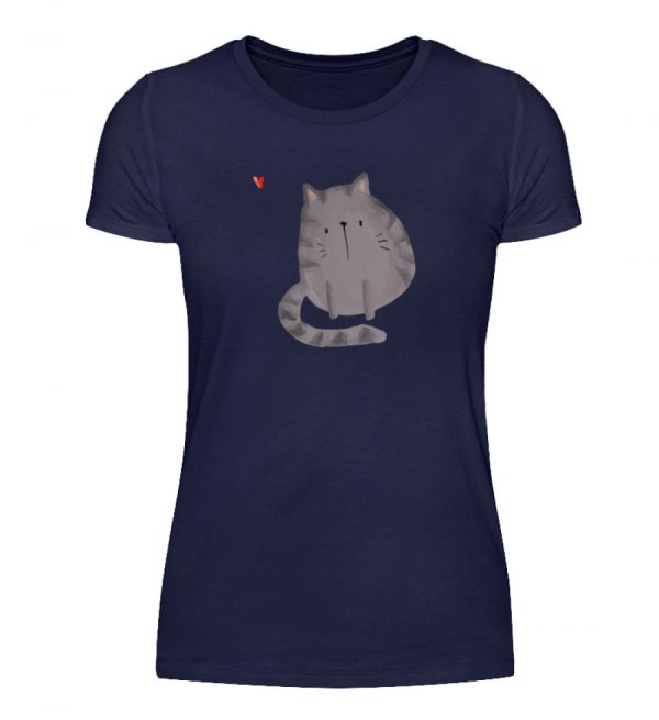 Katze mit Herz - Damenshirt-198