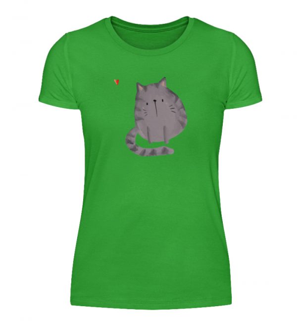 Katze mit Herz - Damenshirt-2468