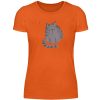 Katze mit Herz - Damenshirt-1692