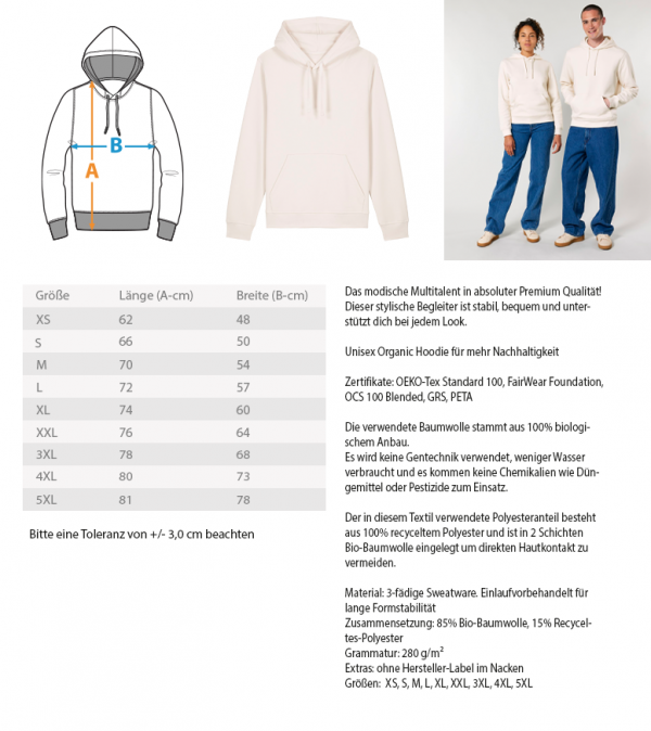 Sumpfmonster  - Unisex Organic Hoodie 2.0 ST/ST