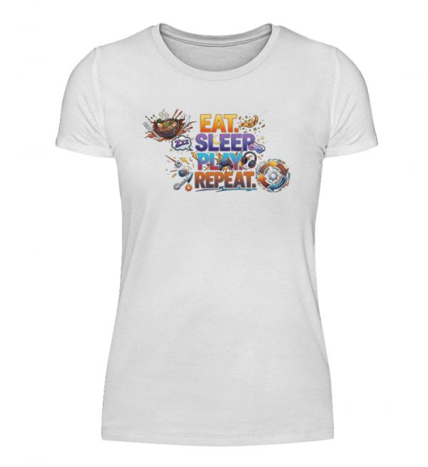 Eat, Sleep, Play, Repeat. - Damenshirt-3