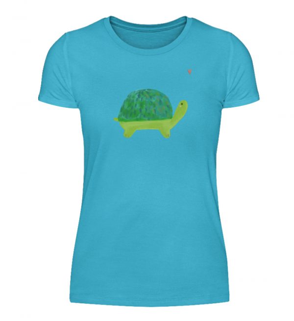 Schildkröte mit Herz - Damenshirt-2462