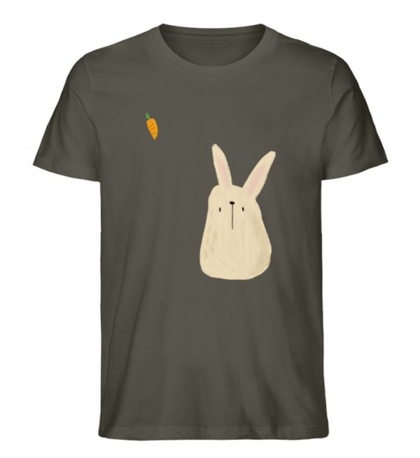 Hase mit Möhre - Herren Organic Shirt-7072