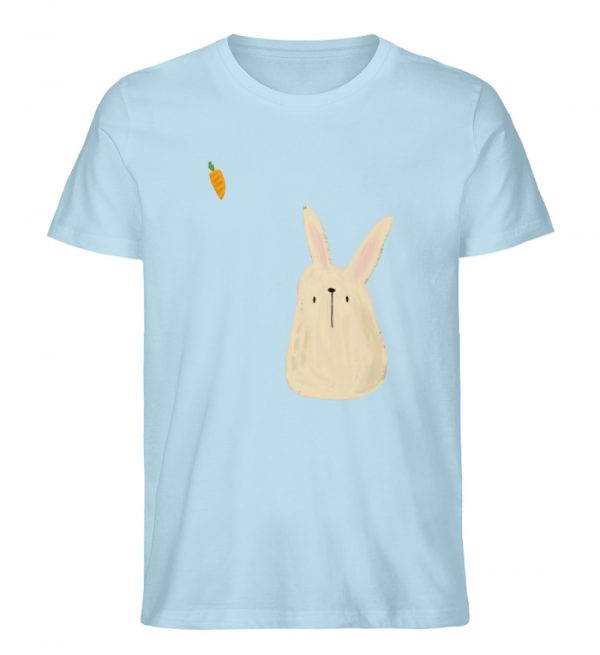 Hase mit Möhre - Herren Organic Shirt-6967