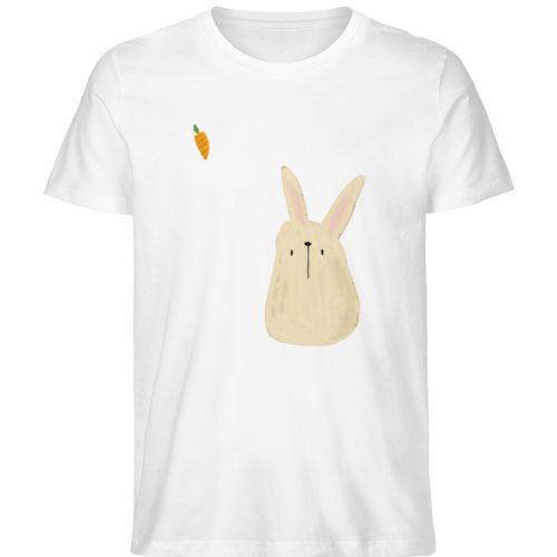 Hase mit Möhre - Herren Organic Shirt-3