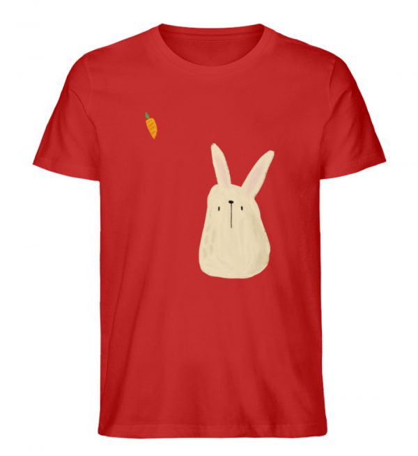 Hase mit Möhre - Herren Organic Shirt-4