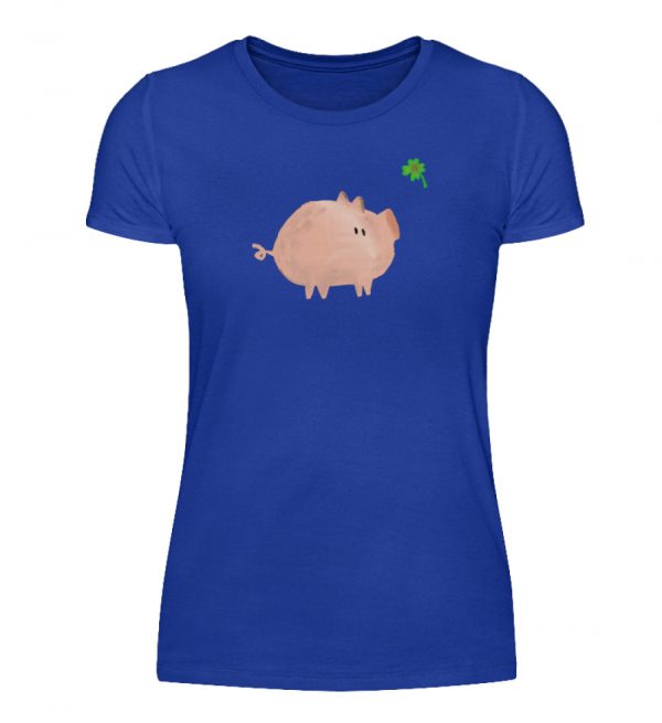 Schweini mit Kleeblatt - Damenshirt-2496