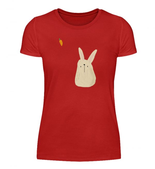Hase mit Möhre - Damenshirt-4