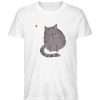 Katze mit Herz - Herren Organic Shirt-3