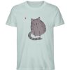 Katze mit Herz - Herren Organic Shirt-7033
