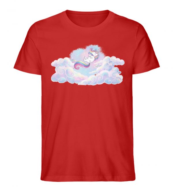 Einhorn - Wolkentraum - Herren Organic Shirt-4