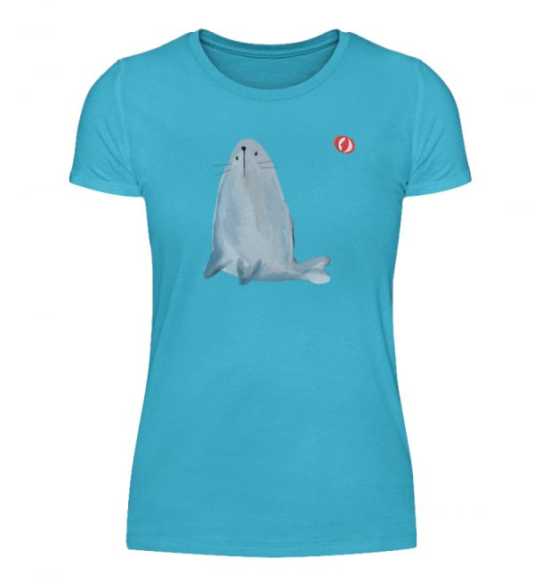 Robbe mit Ball - Damenshirt-2462