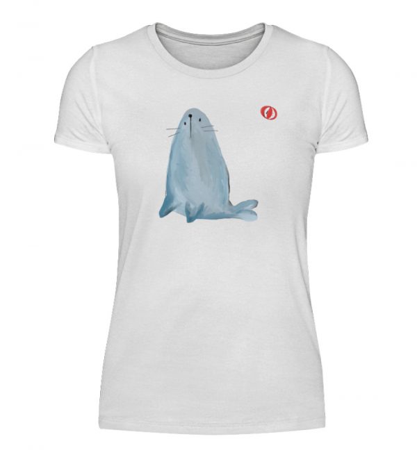 Robbe mit Ball - Damenshirt-3