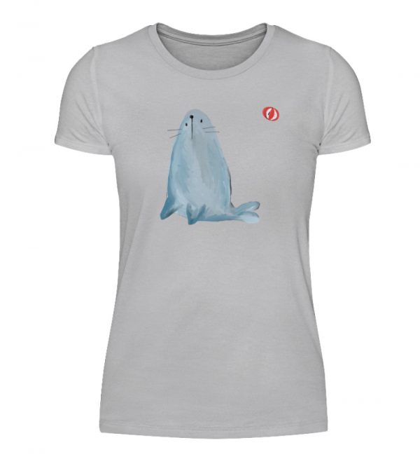 Robbe mit Ball - Damenshirt-17