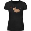 Esel mit Apfel - Damenshirt-16