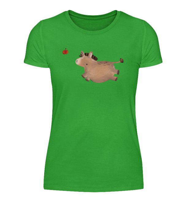 Esel mit Apfel - Damenshirt-2468