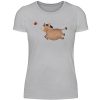 Esel mit Apfel - Damenshirt-17