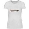 Dackel mit Knochen - Damenshirt-3