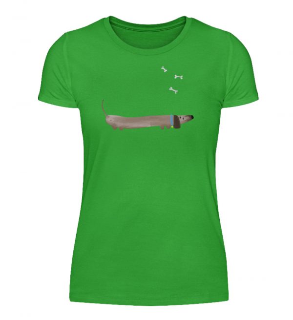 Dackel mit Knochen - Damenshirt-2468
