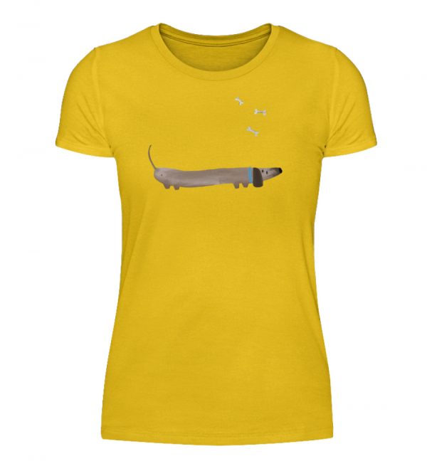 Dackel mit Knochen - Damenshirt-3201