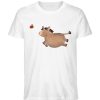Esel mit Apfel - Herren Organic Shirt-3