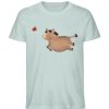 Esel mit Apfel - Herren Organic Shirt-7033