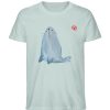 Robbe mit Ball - Herren Organic Shirt-7033