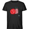 Schnecke mit Tropfen - Herren Organic Shirt-16
