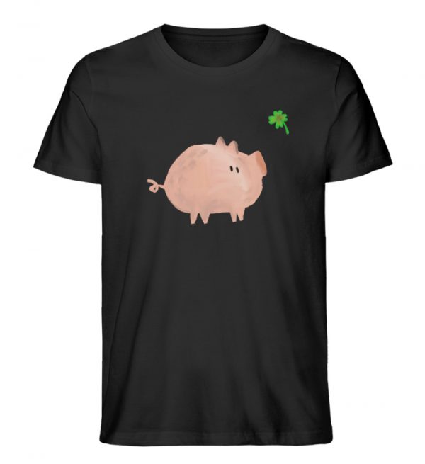 Schweini mit Kleeblatt - Herren Organic Shirt-16
