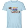 Eat, Sleep, Play, Repeat. - Herren Organic Shirt-6967