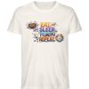 Eat, Sleep, Play, Repeat. - Herren Organic Shirt-6968